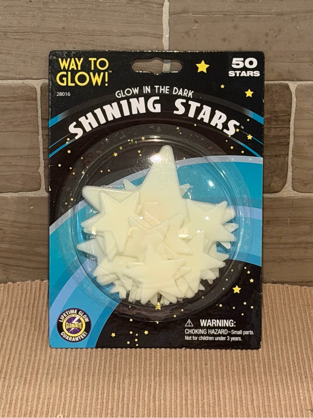 NWT Way To Glow Shining Stars 50 Pack Glow In The Dark Ceiling Stars